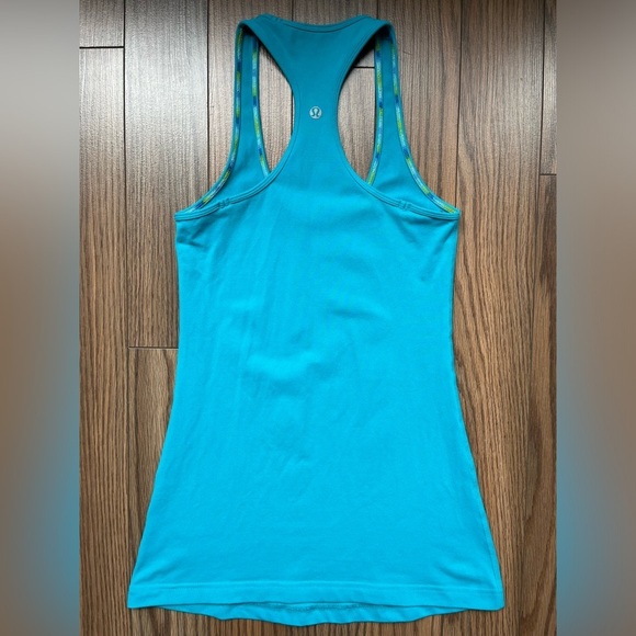LULULEMON Vintage Cool Racerback turquoise size 4 - Picture 6 of 7
